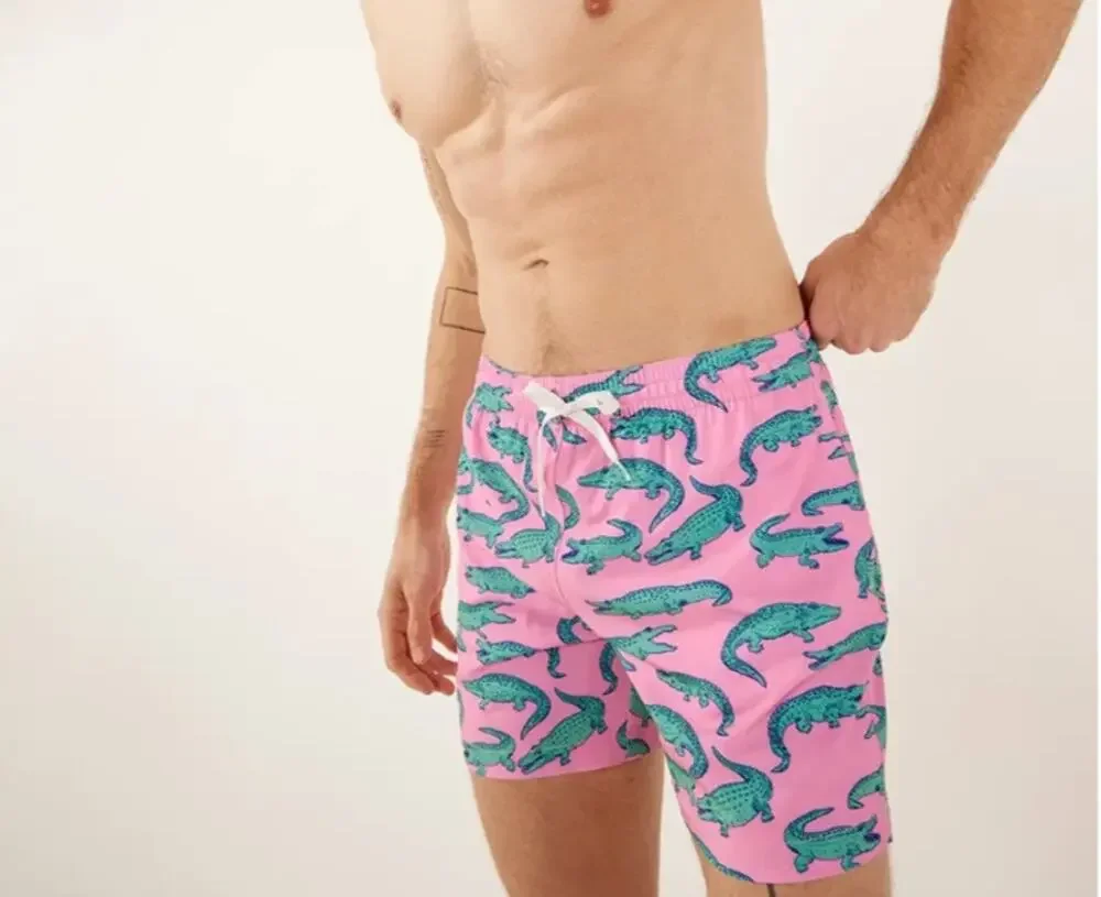 Chubbies The Glades Pink Alligator Print 5.5